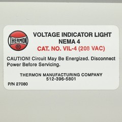 Thermon VIL-6C-SR-208 TracePlusCircuit Termination Indicator Kit