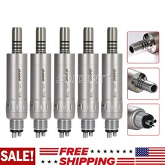1-10 Dental Inner Water E-generator LED Low Speed Air Motor Handpiece 4 Hole po