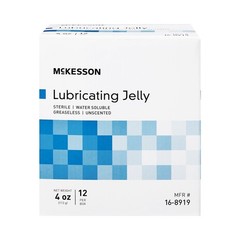 McKesson Lubricating Jelly Sterile 4 oz. Tube 12 per Box 16-8919