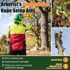 Arborist Throw Line Kit, 15Oz Throw Weight & 196Ft Paracord Rope, 100% Polyester