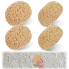 4 Pcs Knockdown Texture Sponges Repair Ceiling Drywall Wall Patch Natural Sea…