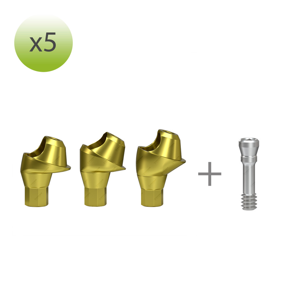 x 5 Multi-unit Angled Abutment 17°, 30° MegaGen BlueDiamond NC compatible