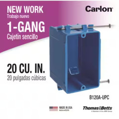 PVC 1-Gang 20 Cu. In. New Work Electrical Outlet Box
