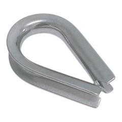 4PC 1/4″ Marine Heavy Duty Wire Rope Thimble 316 Stainless Steel Cable Protector
