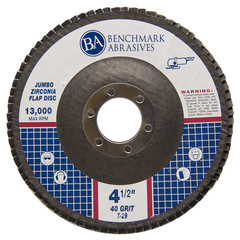 20 Pack 4.5” x 7/8″ Jumbo 40 Grit Zirconia Flap Disc Grinding Wheels T29