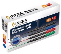 Permanent Marker 100 3411/12BX RED