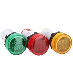 AC Voltage Current Monitor Meters with LED Display Pack of Three Units