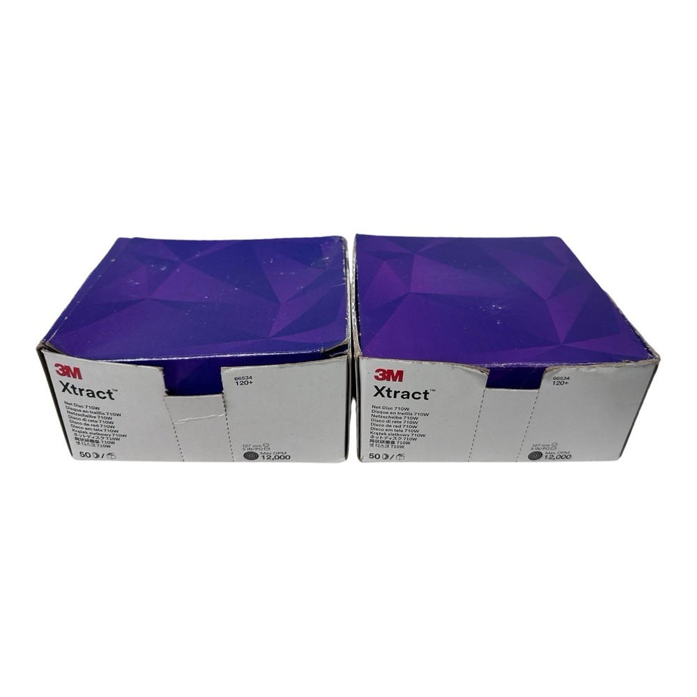 Lot of 2 Boxes of 50 3M Xtract Cubitron II SANDING DISC 710W 66534 100 Total