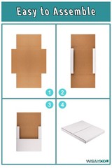 White Vinyl Record Mailers 12.8×12.8×1 in LP Cardboard Boxes