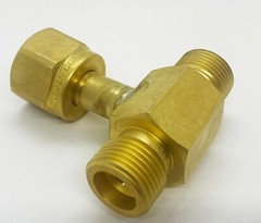 OXYGEN CGA-540 CGA540 CGA 540 Brass Coupler Tee Adaptor