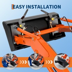 Mini Skid Steer Receiver Hitch Mount Plate Attachment For Toro Dingo Ditch Witch