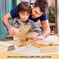 ONUPGO 10Pcs 1/2″ x 12″ Hardwood Craft 1/2x 12 Inch, Number of Items: 10