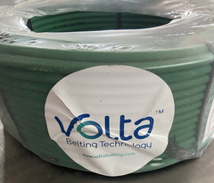 Volta Belting RPN-6 Textured Green 88A 6mm Round Belt Cord 100 Ft NOS