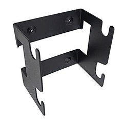 Black Metal Wall Mount Bracket 5.5×5.5×3.7″ Includes Hardware