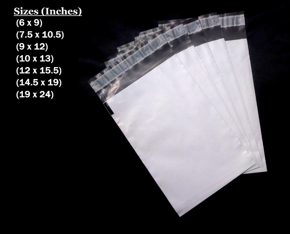Poly Mailers Shipping Envelopes Self Sealing Plastic Mailing Bags Several sizes