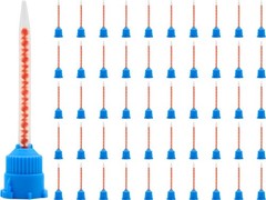 Mixing Tips 10:1 Ratio 7.7cm Crown & Bridge Impression, 50-Pack Blue/Orange