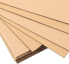 200 Pack Brown Corrugated Cardboard Sheets – Flat, Durable, Multi-Use for Cra…