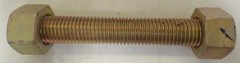 7/8″-9 x 6 1/2″ STUD WITH NUTS HT B7 *LOT OF 5*