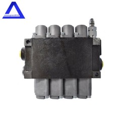 4 Spool Hydraulic Monoblock Double Acting Control Valve 11 GPM SAE Ports 3625PSI