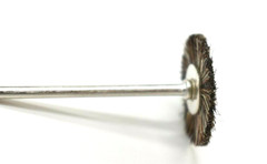 Pack of 12 – 7/8″ Medium Bristle 3/32″ Mandrel Jewelry Polish Rotary Brushes