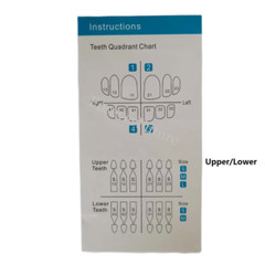 1Kit(30Pcs) Dental Composite Resin Veneers Mould Light Cure Anterior Front Teeth