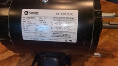 AO Smith Electric AC Motor “Type C” 1/2 HP 1725 RPM 115v or 230v 5/8″ Shaft