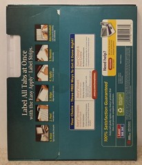 Avery Print & Apply Clear Label Dividers w/White Tabs 8-Tab Letter 5 Sets 11437