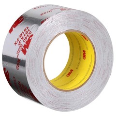 Aluminum Foil Tape 3340, 2.5″ X 50 Yd, 4.0 Mil, Silver, Hvac, Sealing And