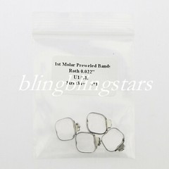 Dental Orthodontic 1st Molar Prewelded Bands 018/022 Roth/Edgewise #29-#43+ U/L