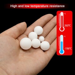 White Solid PTFE Ball Plastic Balls Diaphragm Pump Sealing Ball Dia. Ø1mm-63mm