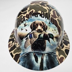 full brim hard hat custom hydro dipped IN DRAKE DUCK HUNTER CHASING BANDS NEW