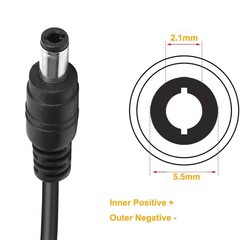JOYLIT 12V 5A Power Supply Adapter 60W, AC 100-240V Convert to DC 12