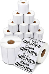 – 3″ X 1″ Direct Thermal Labels (12 Rolls, 1300 Labels/Roll) for Barcodes, Addre