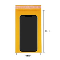 #000 25 PCS 5×7 in Poly / Paper Kraft Air Bubble Mailers Padded Envelopes Bags