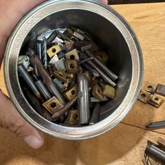 Lot Of 4 Lbs 9 Ounces Of Carbide Inserts And Bits Used