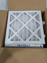 (12) Aerostar Pleated Air Filter: Wire-Backed Pleated, MERV 8, 10"X10"
