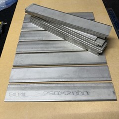 1/4″ x 2″ 304L Stainless Steel Flat Bar – 12” Long .250×2.00 High Quality 304 L