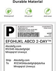 Genuine 4X6 Direct Thermal Shipping Label 500 Labels/1 Stacks, 4X6 Thermal Label