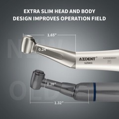 AZDENT Dental Low Speed Straight/Air Motor/Contra Angle Handpiece 2/4 Holes