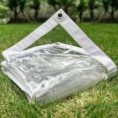 Clear Tarp 6 x10FT, 20 Mil Clear Vinyl Tarp, Small Cover Plastic Sheeting wit…