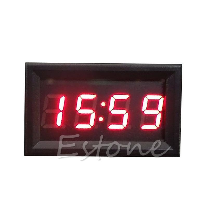 Car Truck Digital Electronic Clock LED Screen Display Electronic Watch 12V/24V