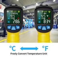 Infrared Thermometer Laser Temperature Gun, -58°F to 1472°F (-50~800°C), Non-…