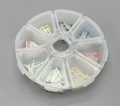 200 Pcs Dental Fiber Post Glass Quartz Teeth Restorative Posts 1.0 1.2 1.4 1.6mm