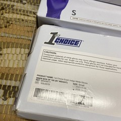 4x 1st Choice Indigo Nitrile Disposable Exam/Medical Gloves 3 Mil Latex-Free 100