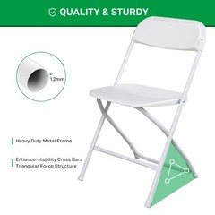 6-10PCS Wedding Party Event Quality Commercial Plastic Stackable Folding Chairs