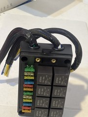 12V Relay Box 15 Way Fuse Relay Box, with Pre-Wired, 8 Relays and 15 ATC/ATO Bl