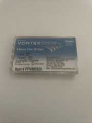 Dentsply Tulsa Dental Vortex Blue 25mm .06 Taper rotary files 6/pk Size 25