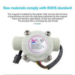 Flowmeter Counter Sensor Control Effect Flowmeter Hall 1-30L/min For Arduino