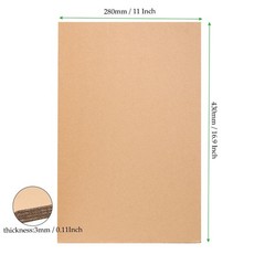 50 PCS 11×17 Inch Corrugated Cardboard Sheets 1/8 Thick Chipboard Insert Pads