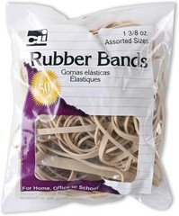 1 Assorted Color Rubber Bands Multi Size Elastic Office School Home Use Strong